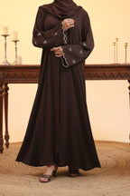 Farheen Brown Abaya by Al Deebaj