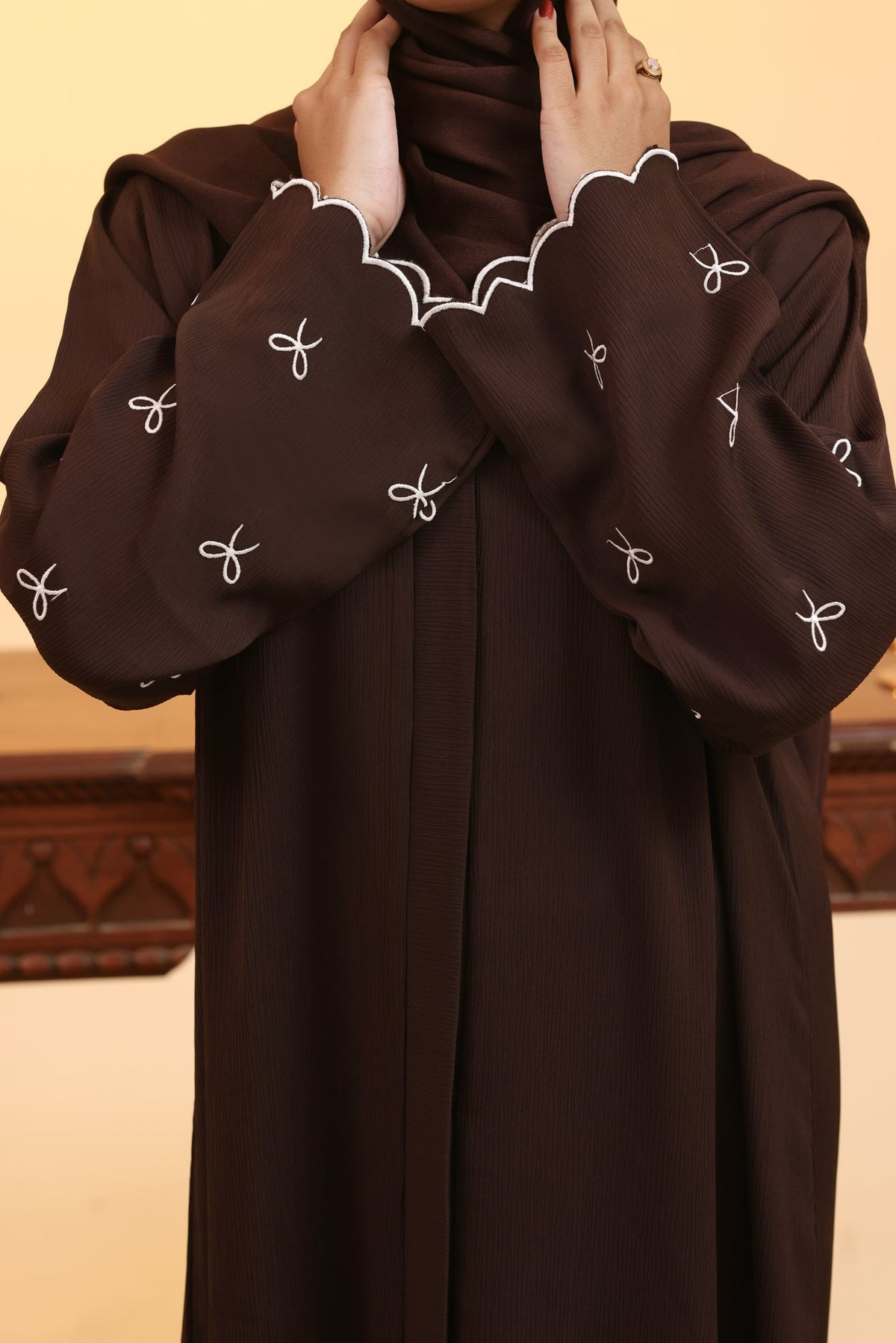 Farheen Brown Abaya by Al Deebaj, photo 2