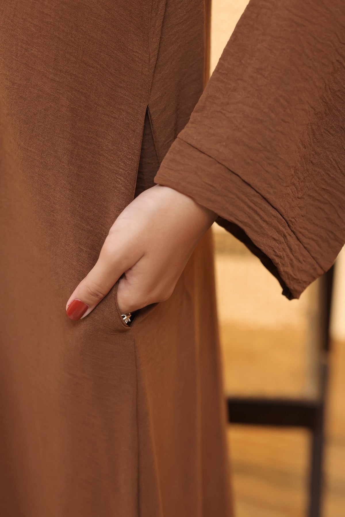 Mehar Brown Abaya by Al Deebaj, photo 3