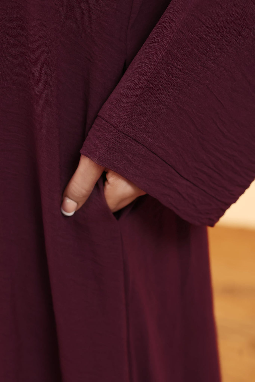 Mehar Maroon Abaya by Al Deebaj, photo 3