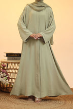 Mehar Sage Green Abaya by Al Deebaj