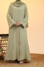 Mehar Sage Green Abaya by Al Deebaj, photo 3