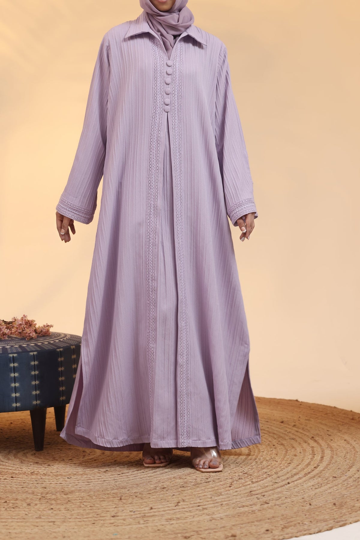 Esha Lilac Abaya by Al Deebaj