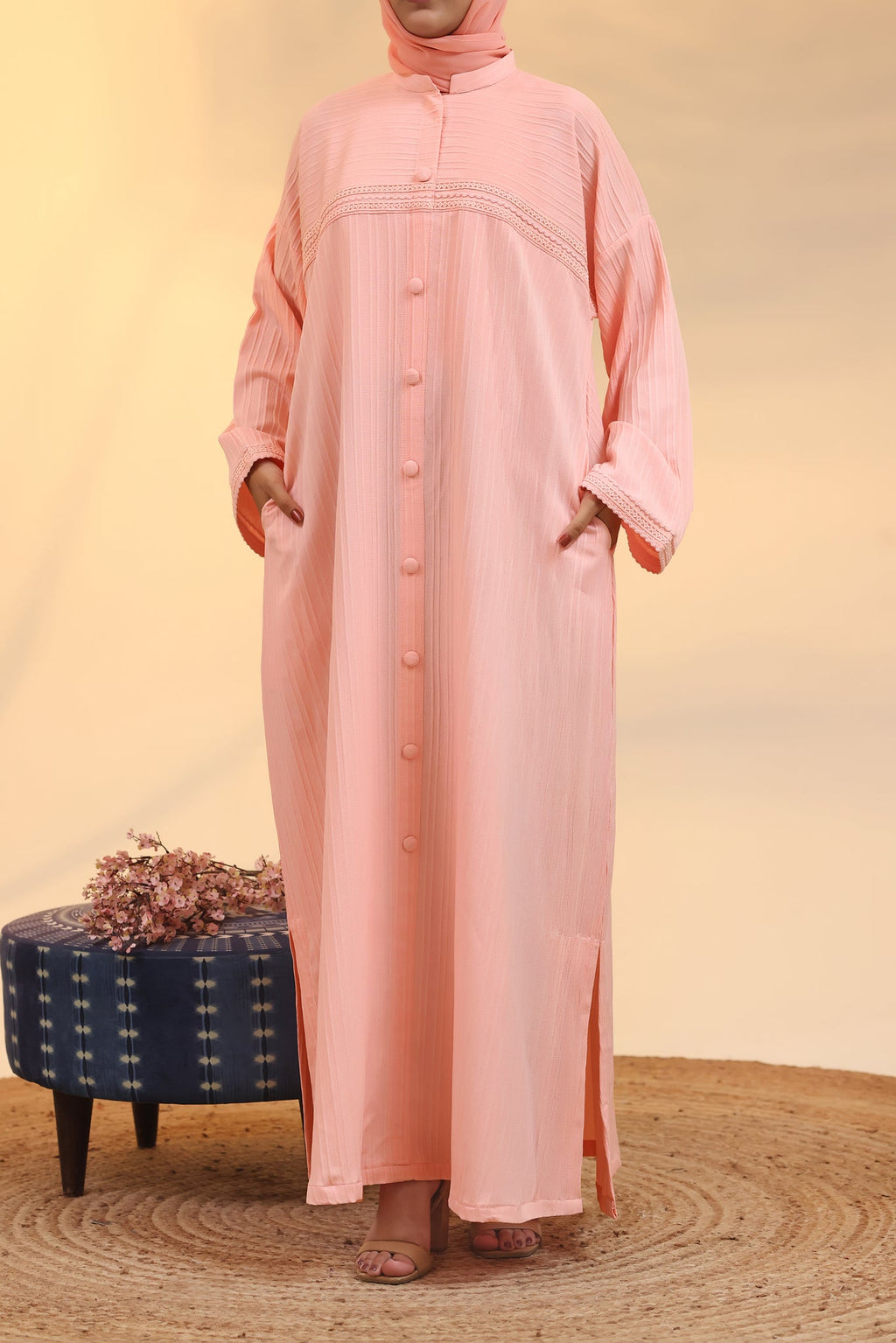 Rania Pink Abaya by Al Deebaj, photo 2
