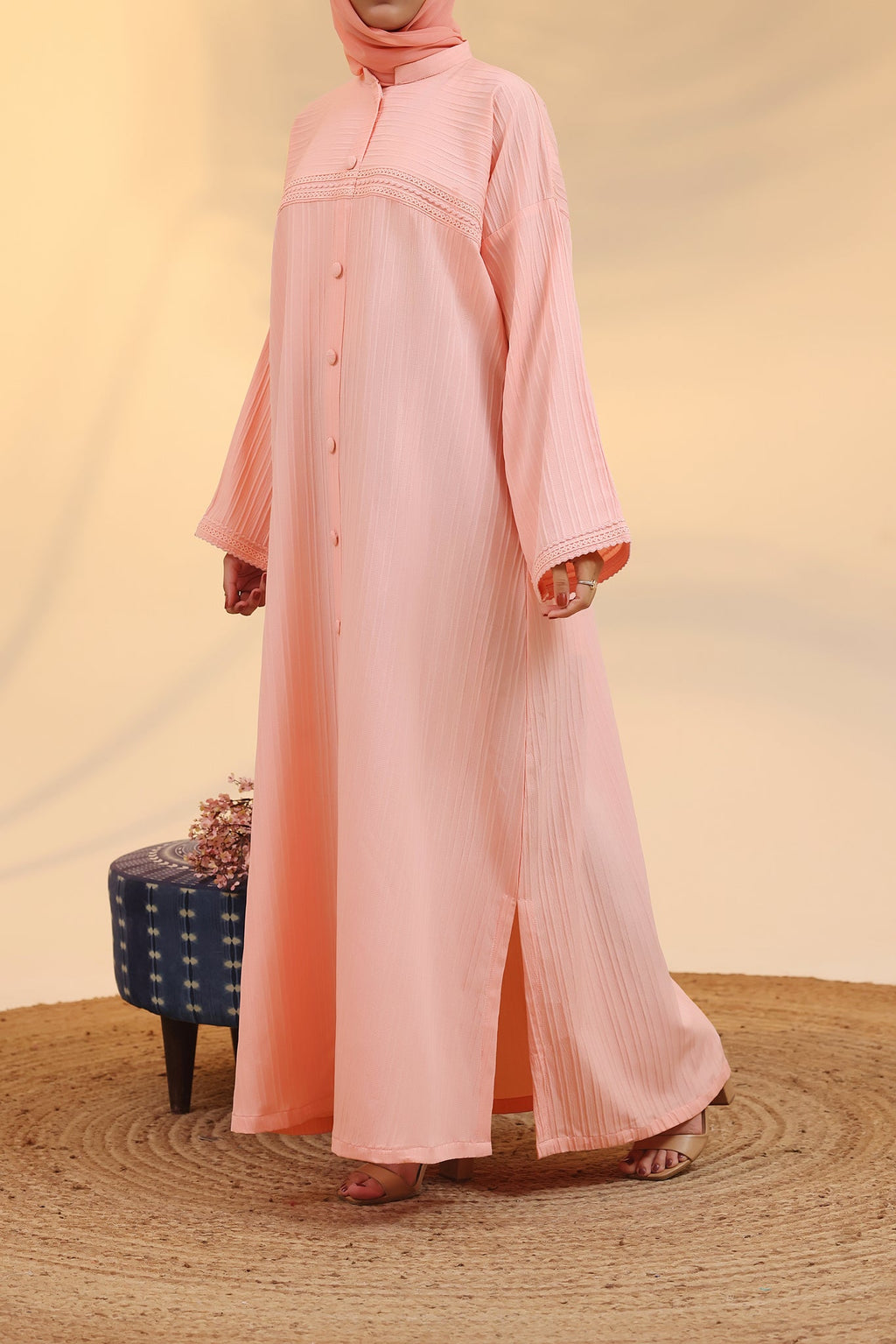 Rania Pink Abaya by Al Deebaj, photo 7