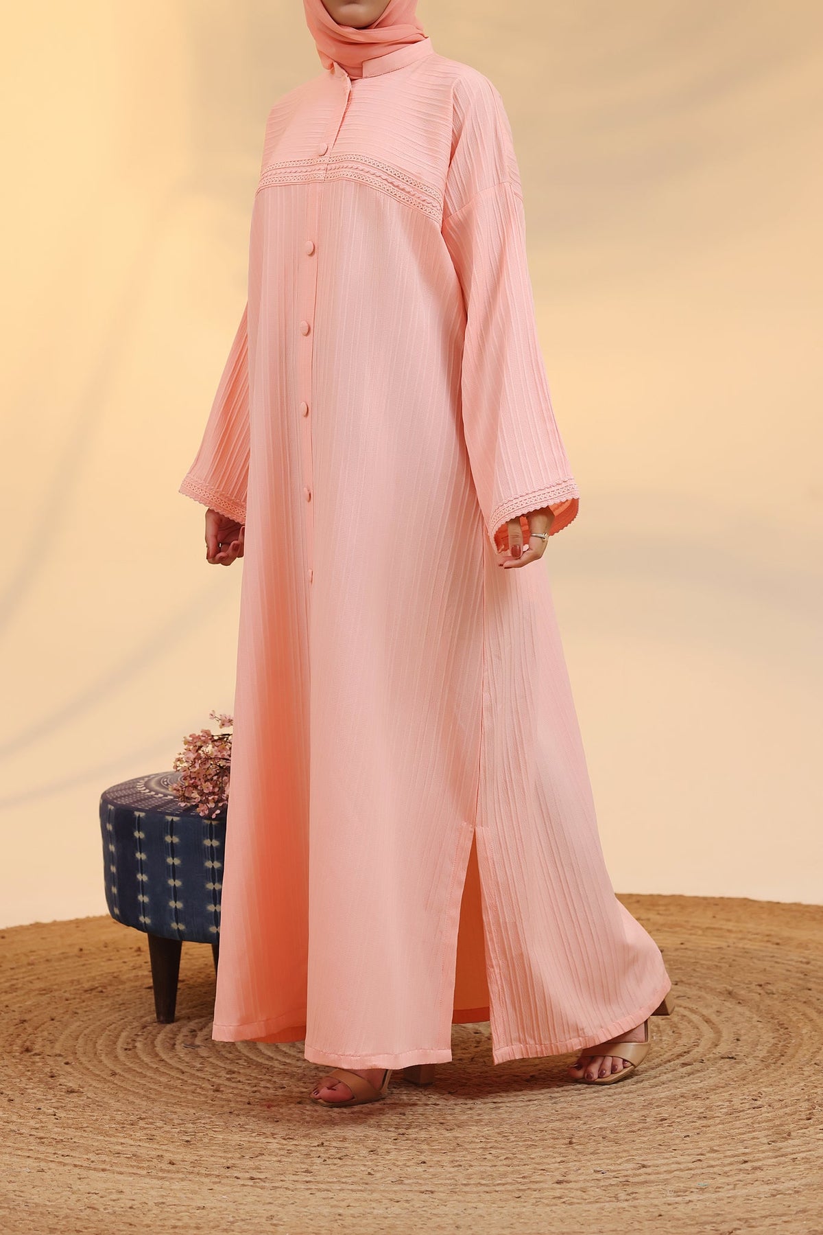 Rania Pink Abaya by Al Deebaj, photo 7