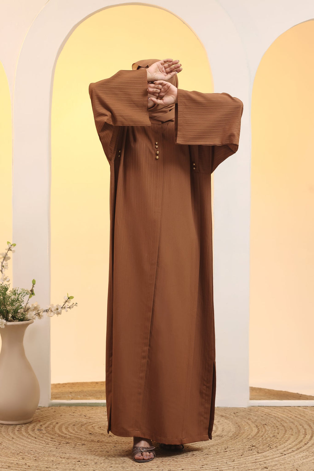 Reem Brown Abaya by Al Deebaj, photo 5