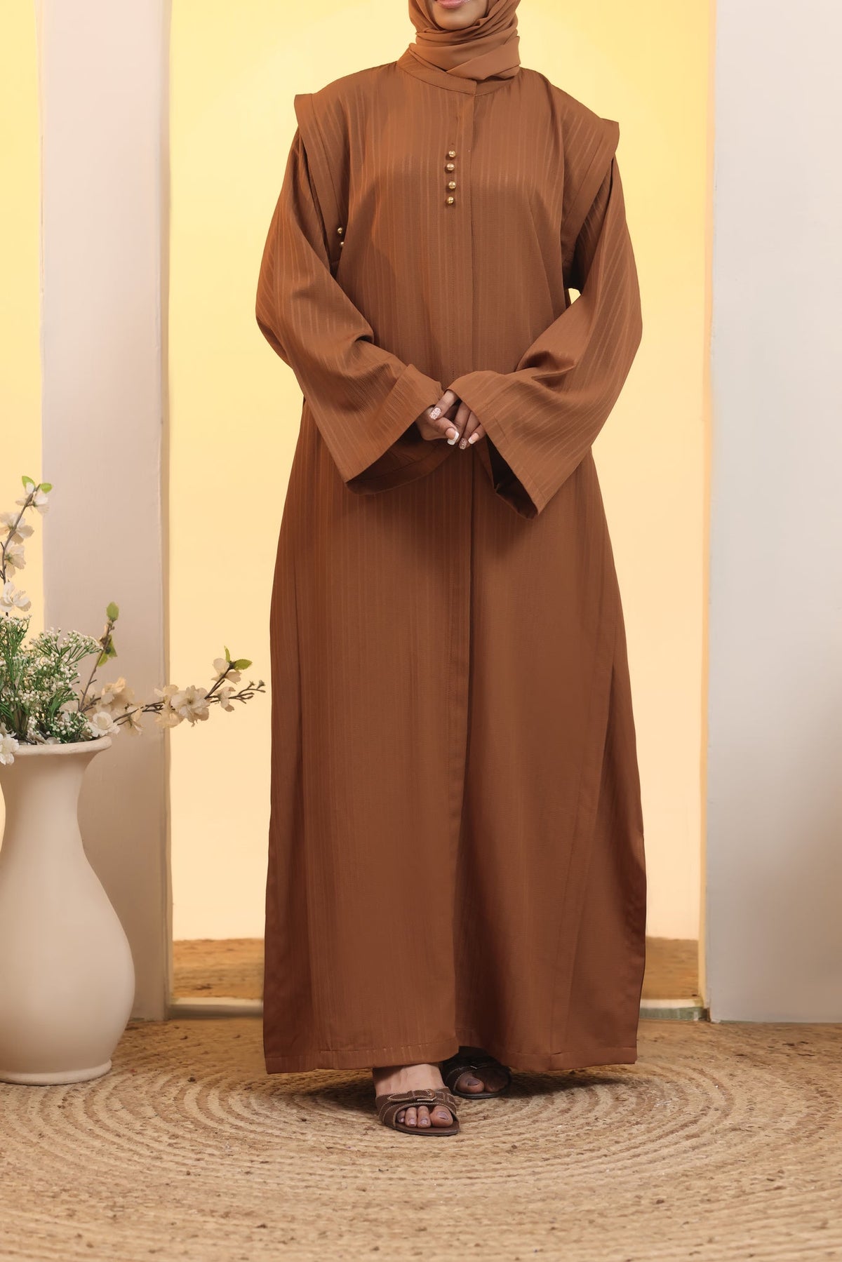 Reem Brown Abaya by Al Deebaj