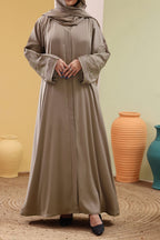 Sahla Beige Abaya by Al Deebaj
