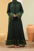 Safa Green Abaya by Al Deebaj
