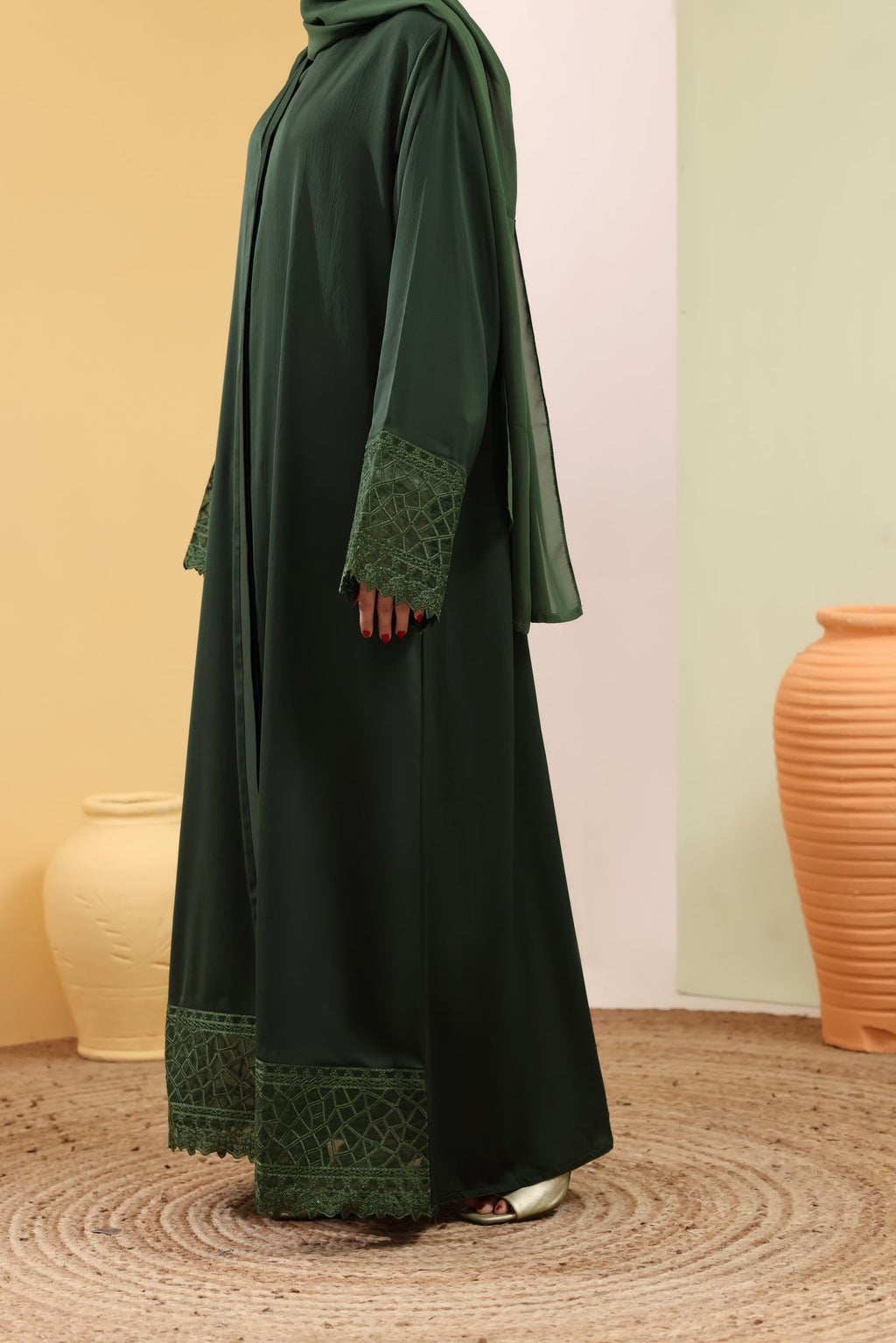 Safa Green Abaya by Al Deebaj, photo 5
