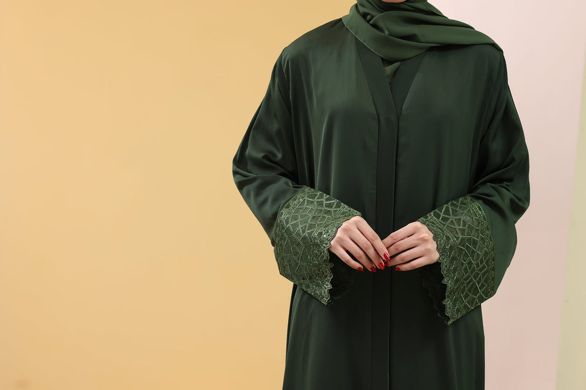 Safa Green Abaya by Al Deebaj, photo 4
