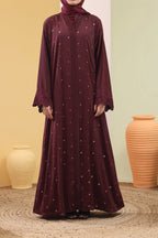 Suhayma Maroon Abaya by Al Deebaj