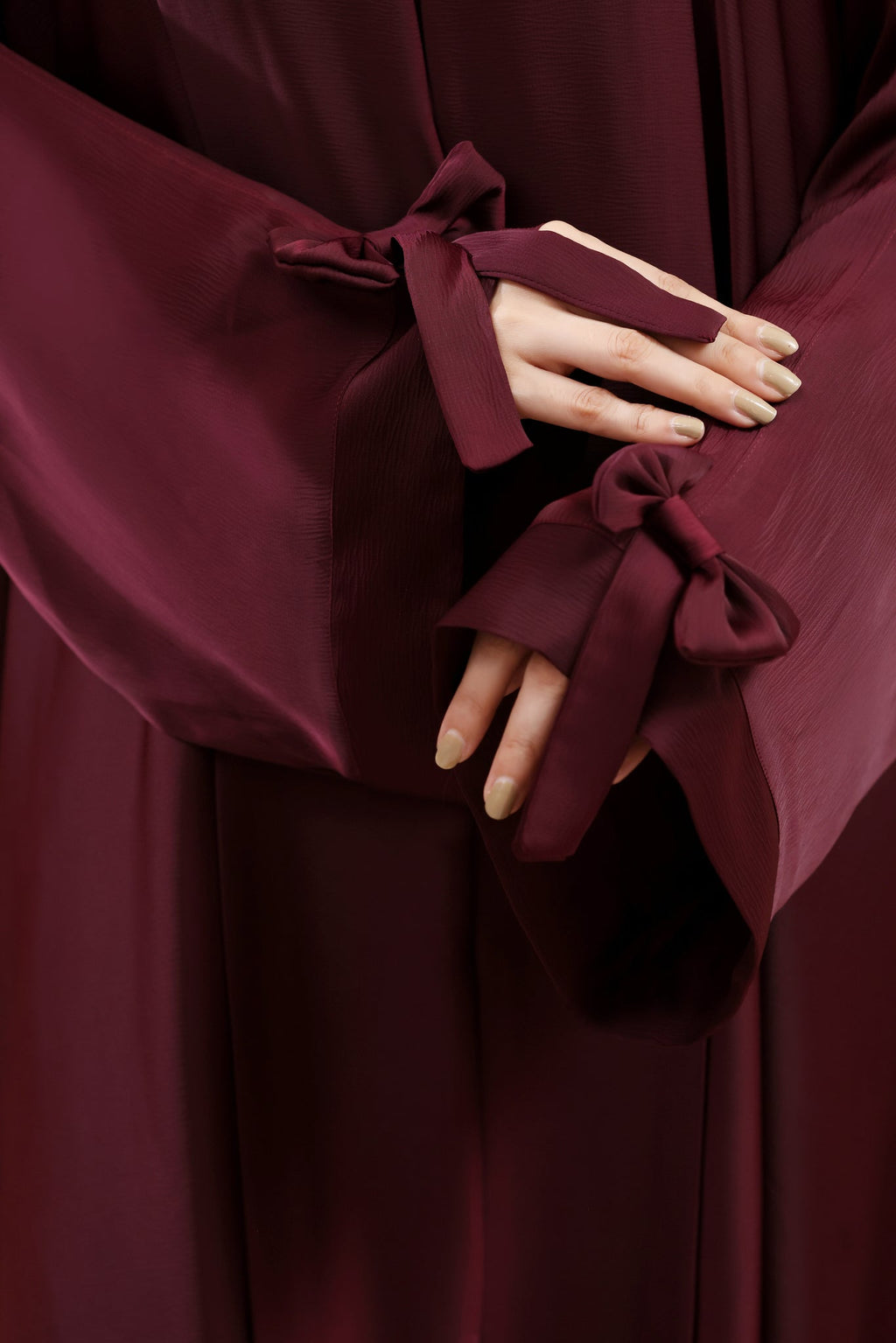 Sameera Maroon Abaya by Al Deebaj, photo 4