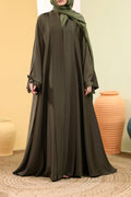 Sameera Kai Green Abaya by Al Deebaj
