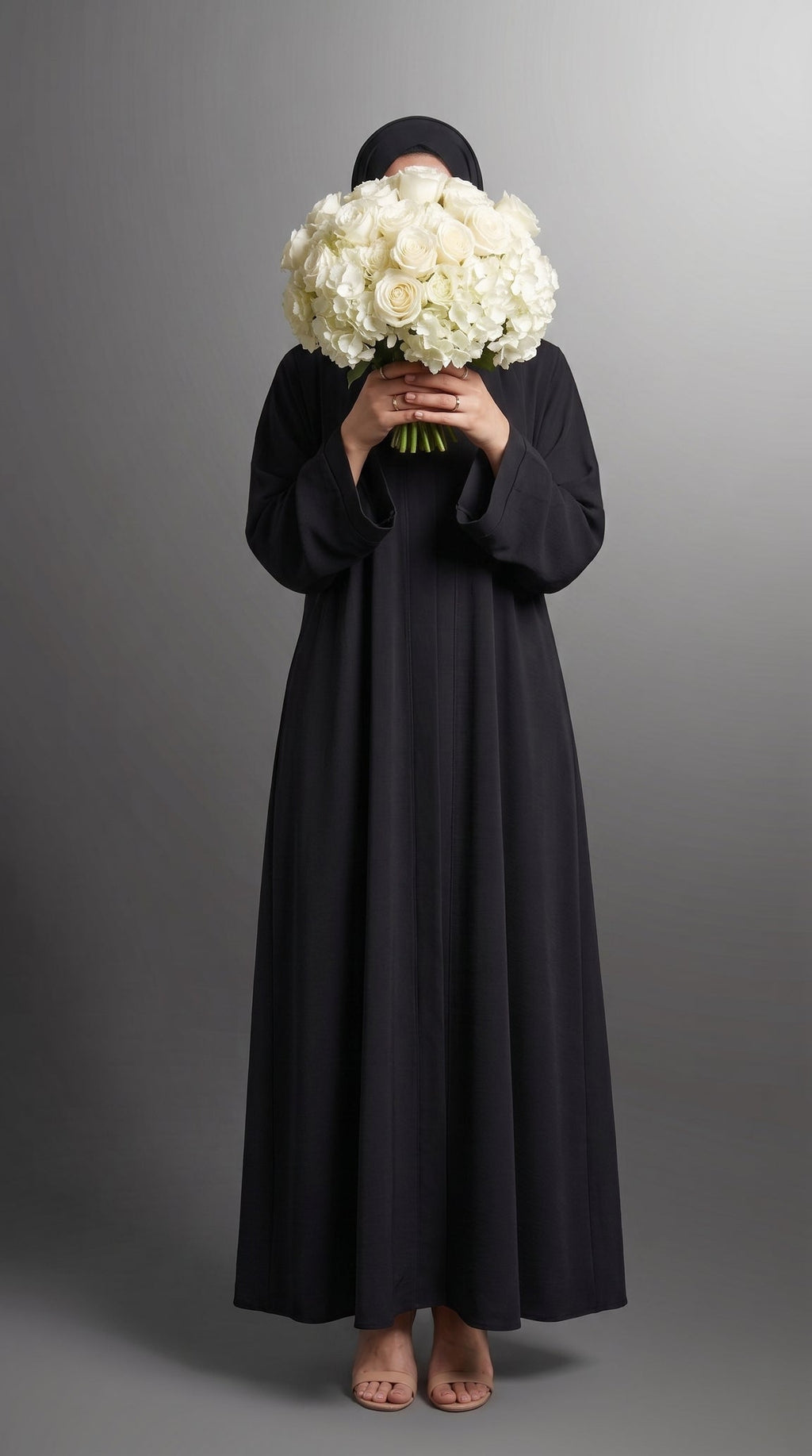 Black Plain Abaya by Al Deebaj, photo 3