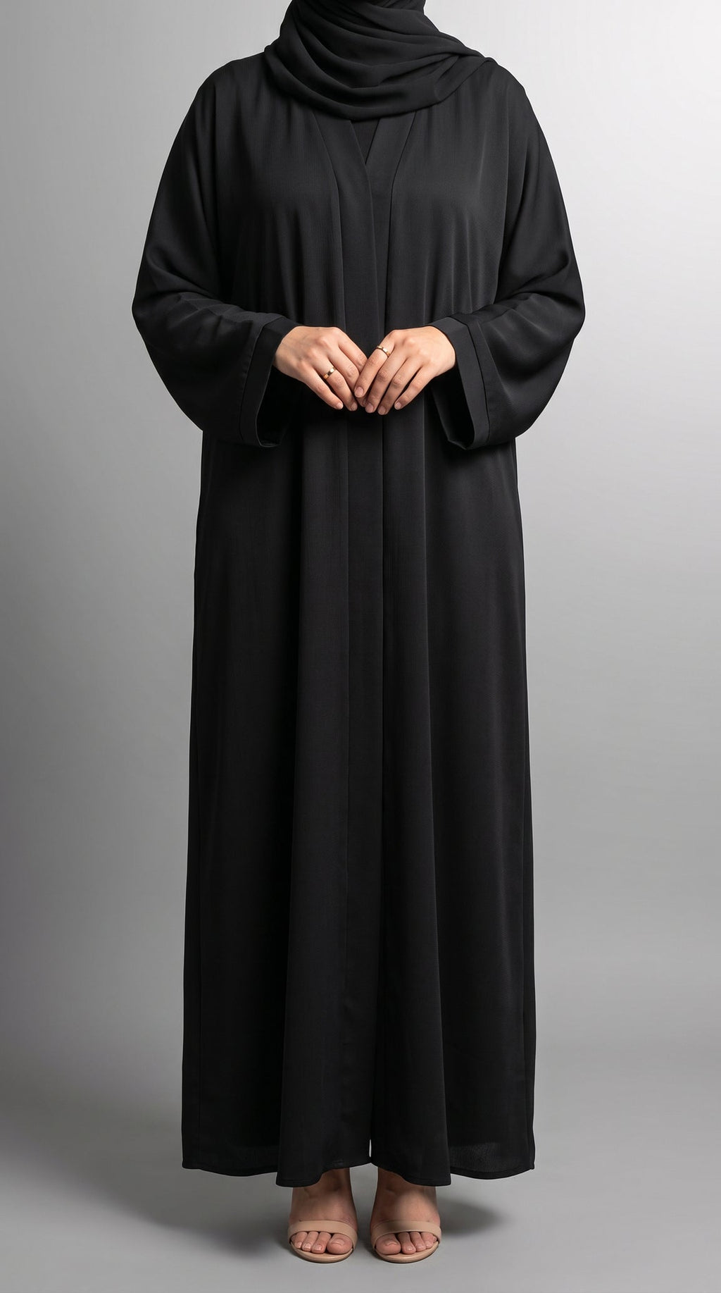 Black Plain Abaya by Al Deebaj, photo 2