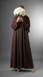 Brown Plain Abaya by Al Deebaj, photo 4