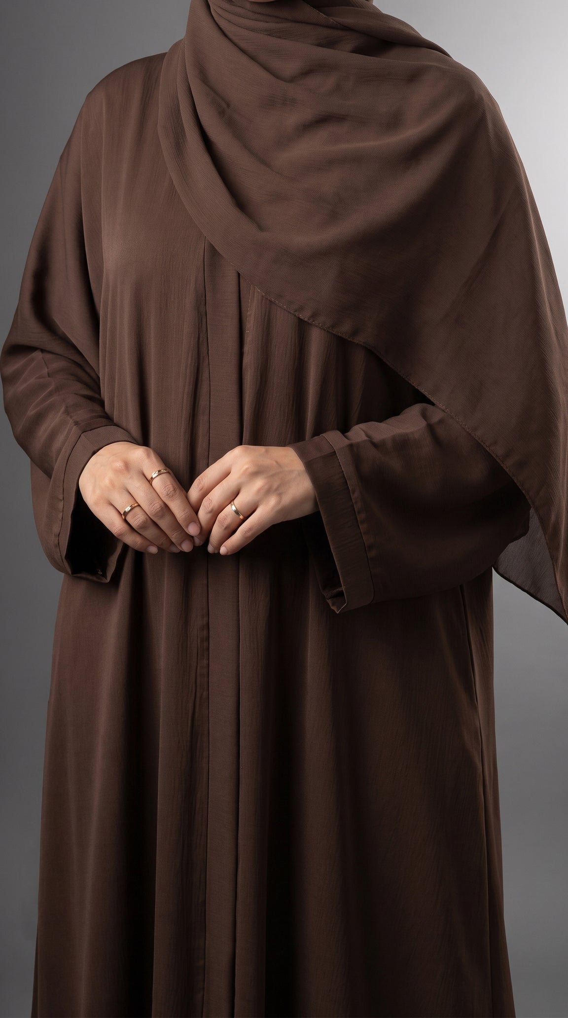 Brown Plain Abaya by Al Deebaj, photo 2