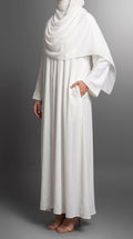 White Plain Abaya by Al Deebaj