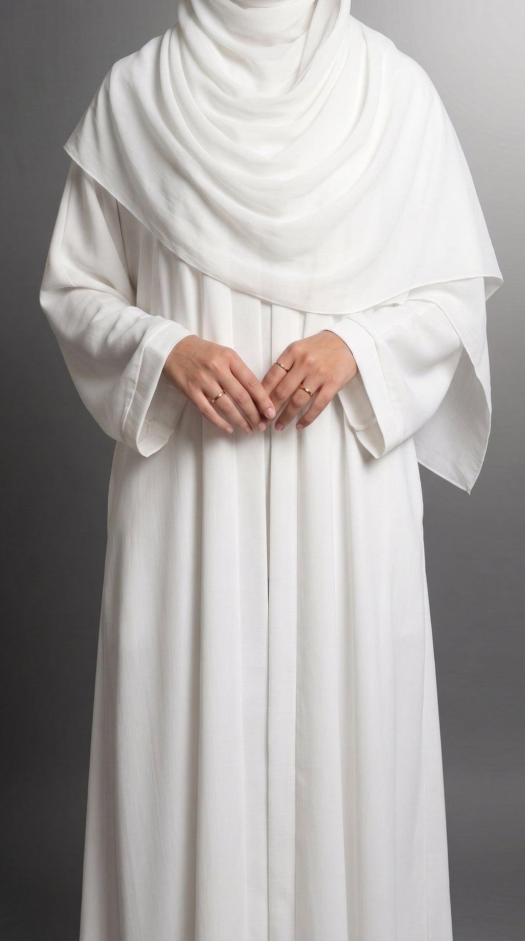 White Plain Abaya by Al Deebaj, photo 4
