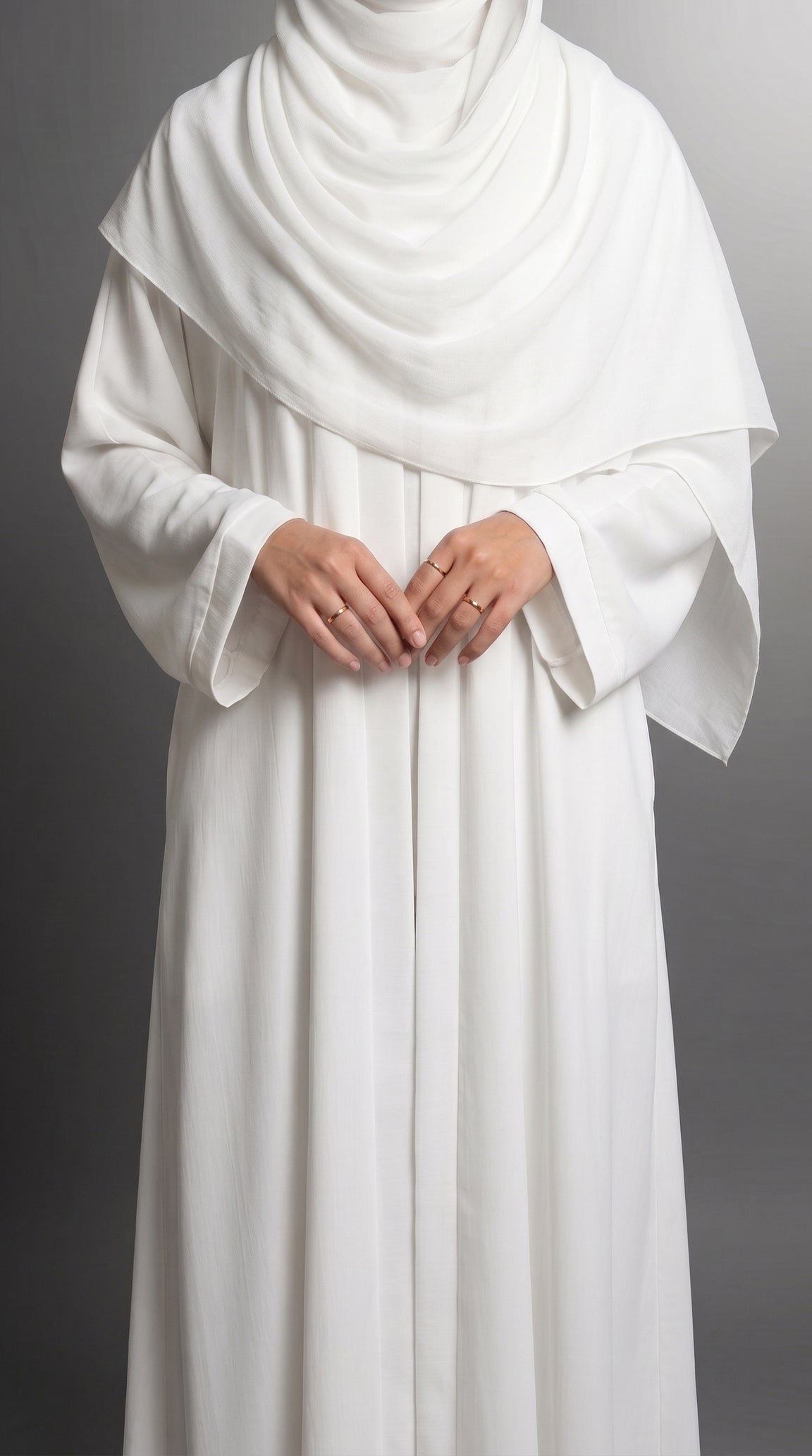 White Plain Abaya by Al Deebaj, photo 4