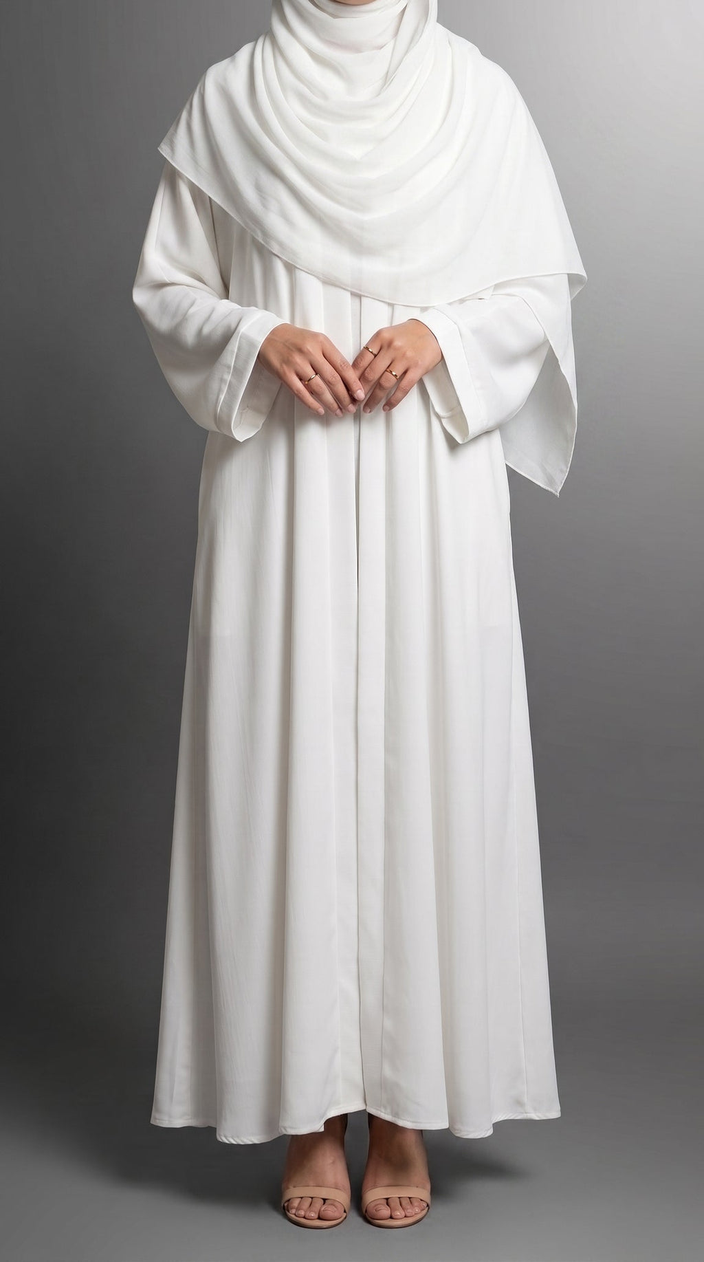 White Plain Abaya by Al Deebaj, photo 3