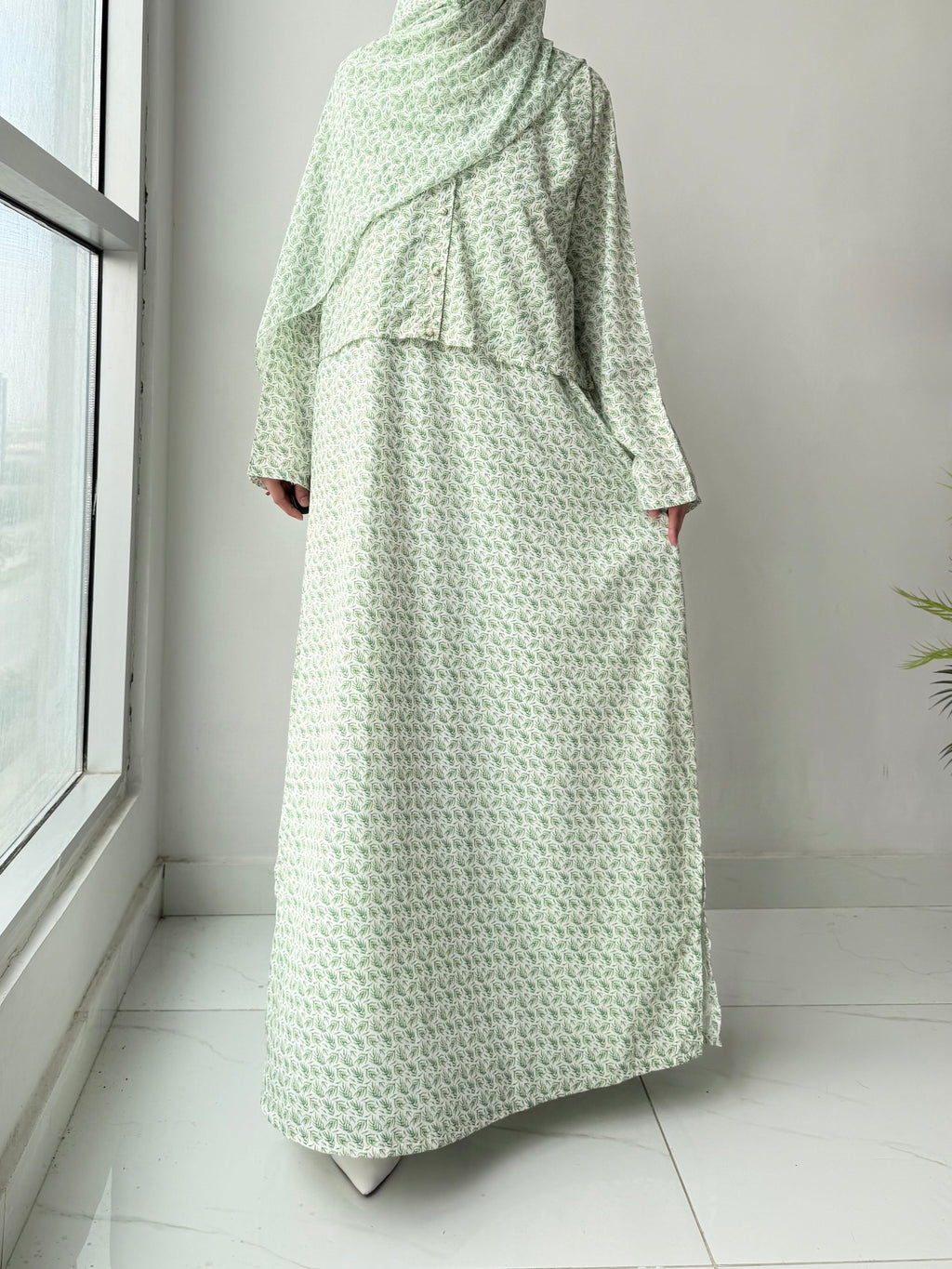 Evergreen Grace Abaya by Al Deebaj