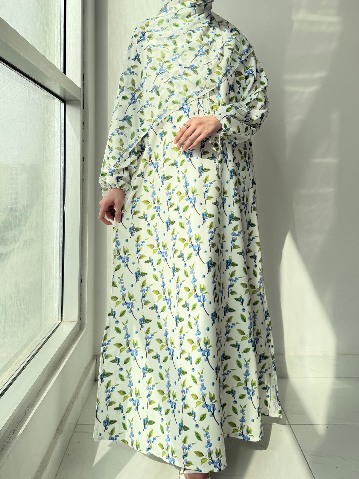 Berry Bloom Abaya by Al Deebaj