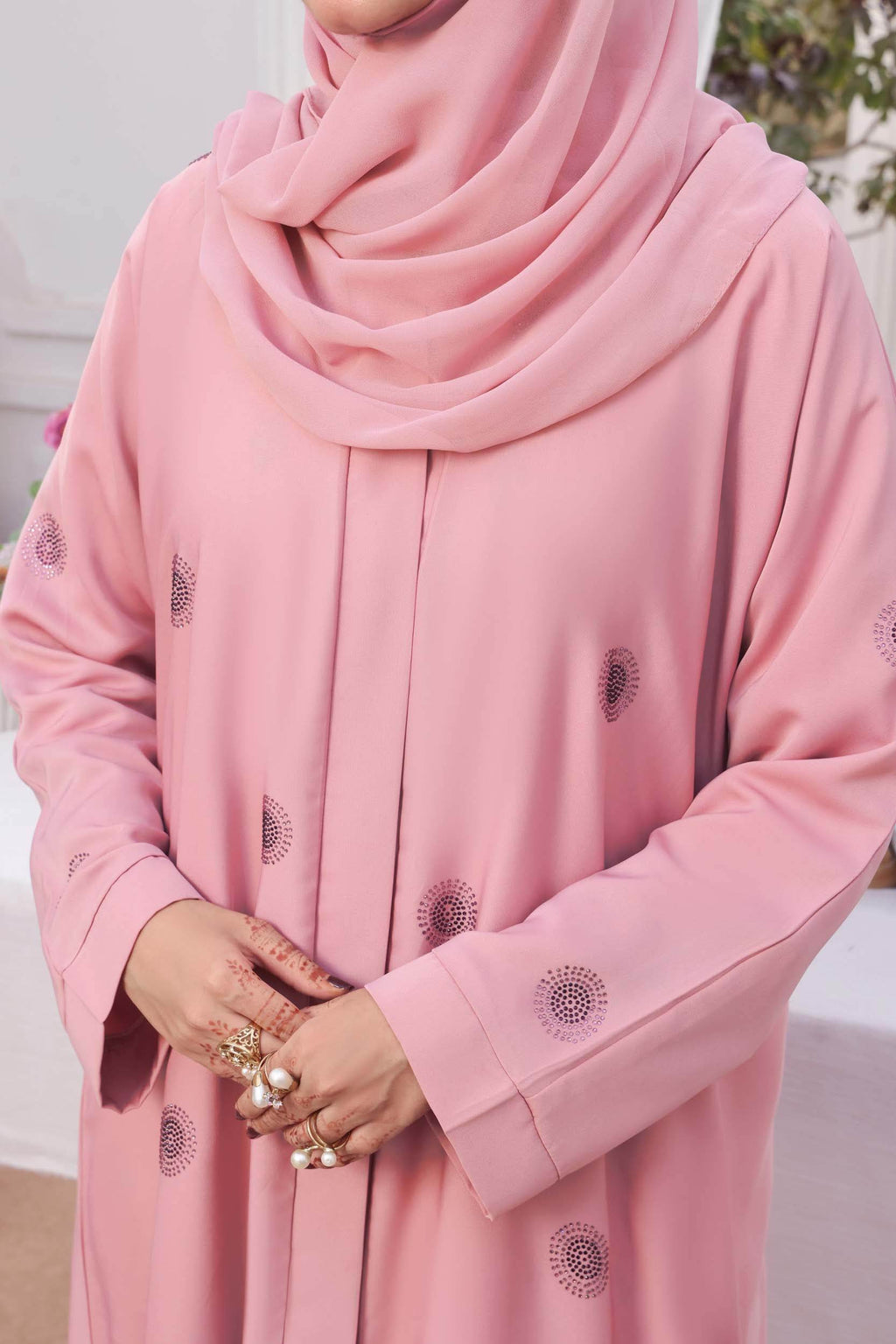 Hoorain Pink Abaya by Al Deebaj, photo 3