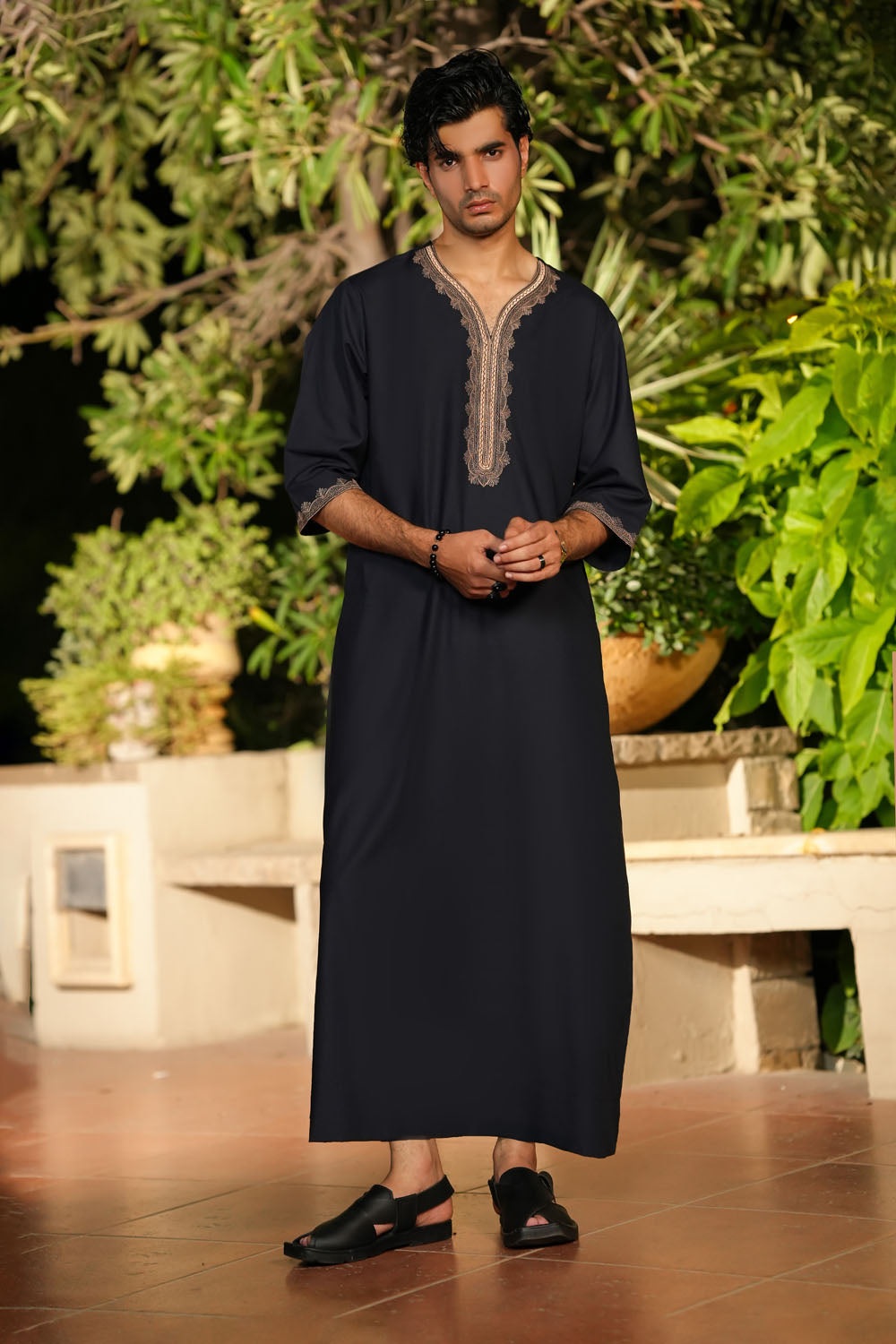 Moroccan Blue Jubbah by Al Deebaj