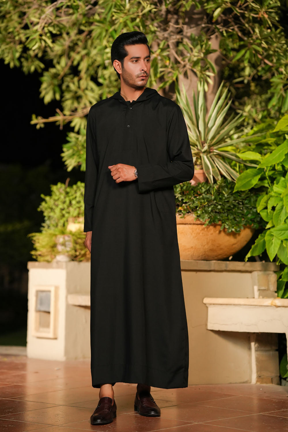 Black Hoodie Jubbah by Al Deebaj, photo 4