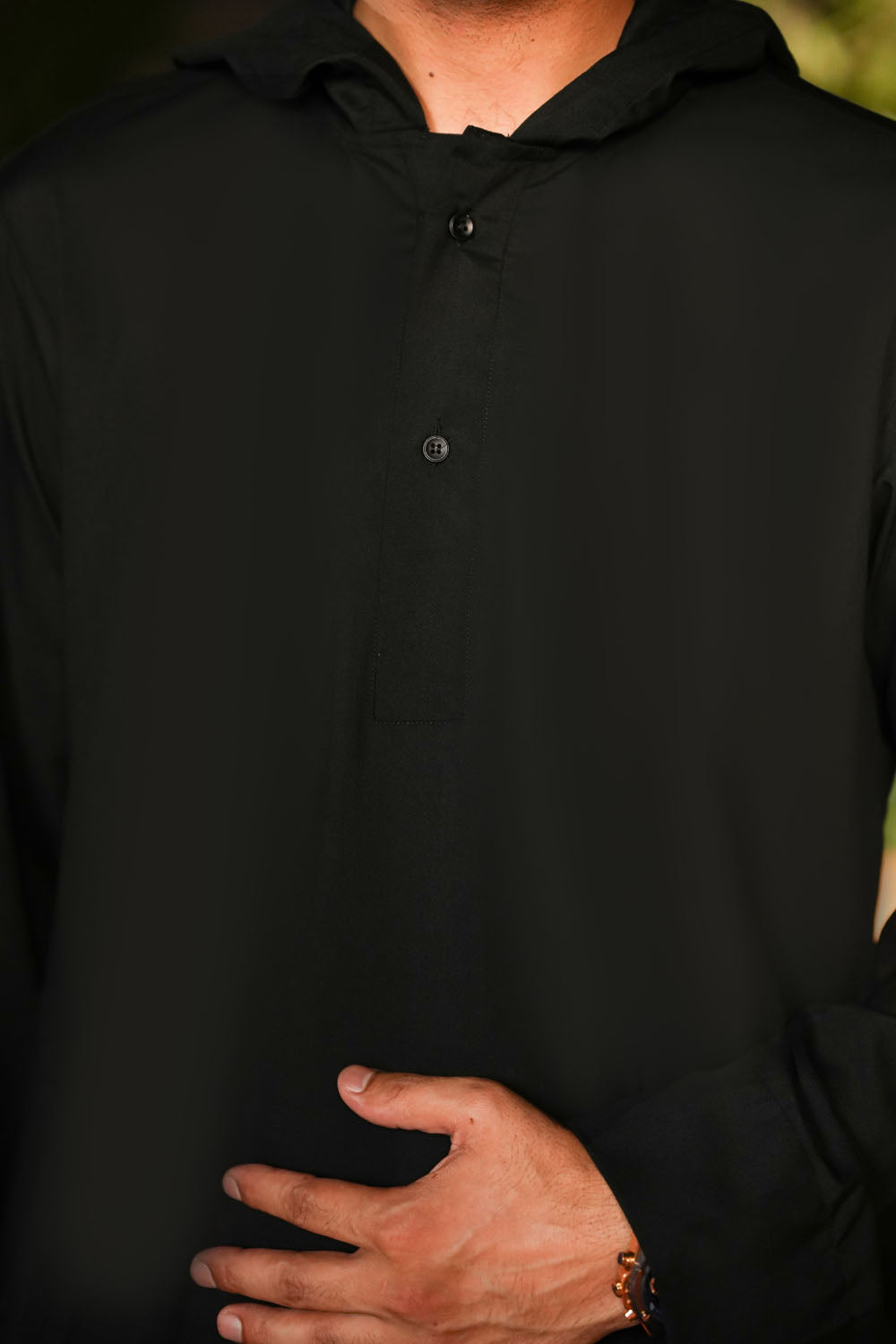 Black Hoodie Jubbah by Al Deebaj, photo 3