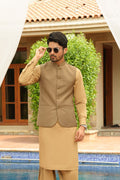 Camel Design Waistcoat by Al Deebaj