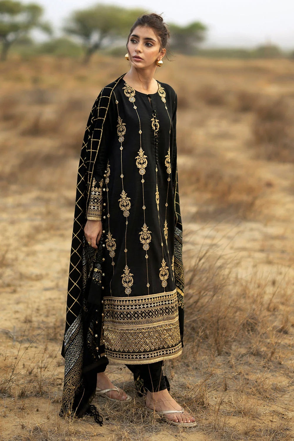 Gul Ahmed Khaddar AP-62031 – Gul Ahmed 3-piece unstitched suit
