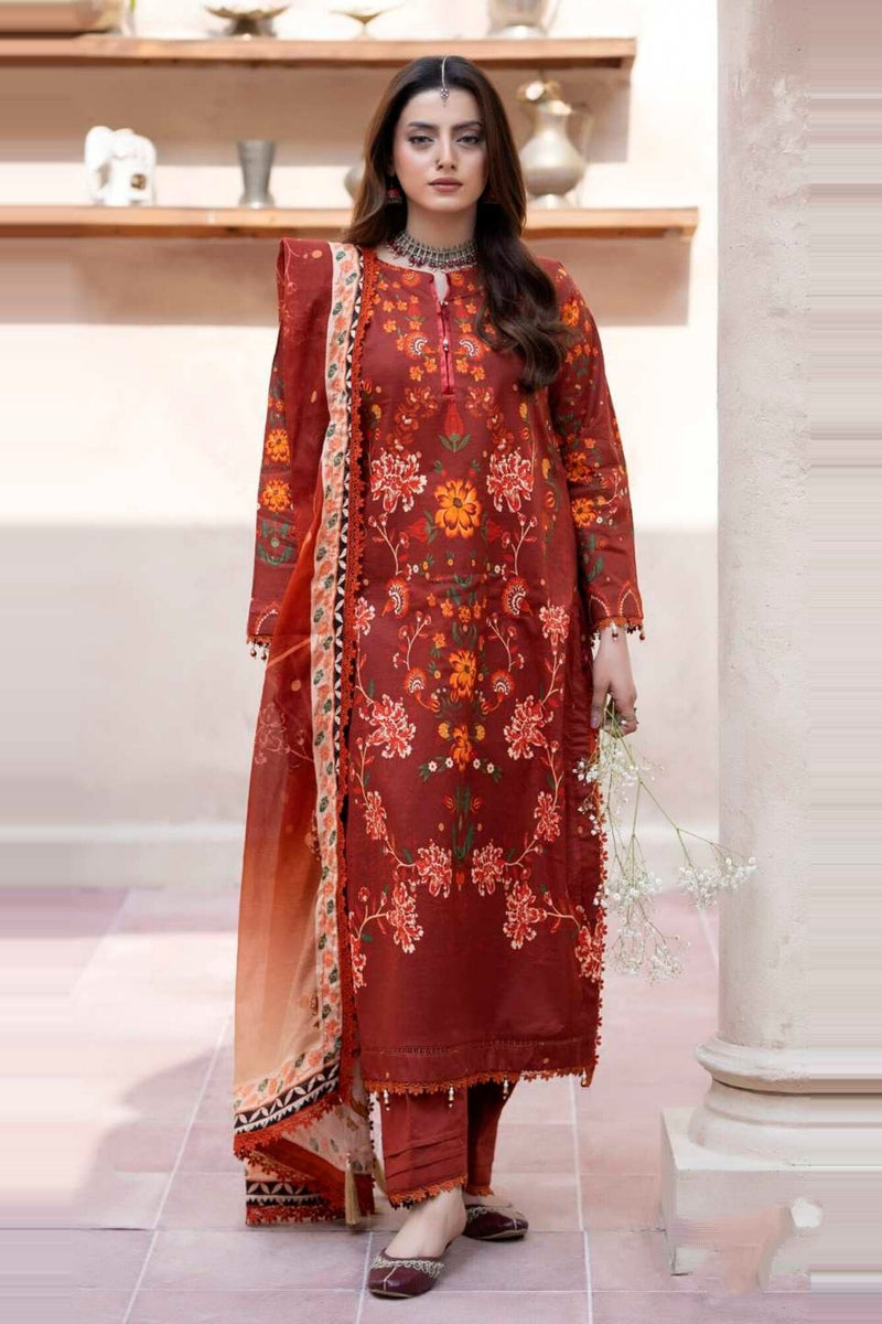 Al Zohaib Colors Print Lawn CDP-03 – Al Zohaib 3-piece unstitched suit