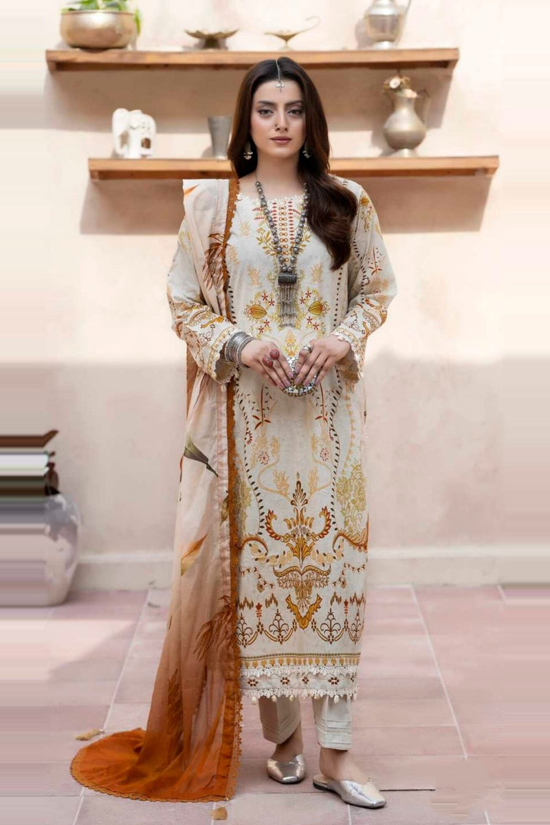 Al Zohaib Colors Print Lawn CDP-05 – Al Zohaib 3-piece unstitched suit