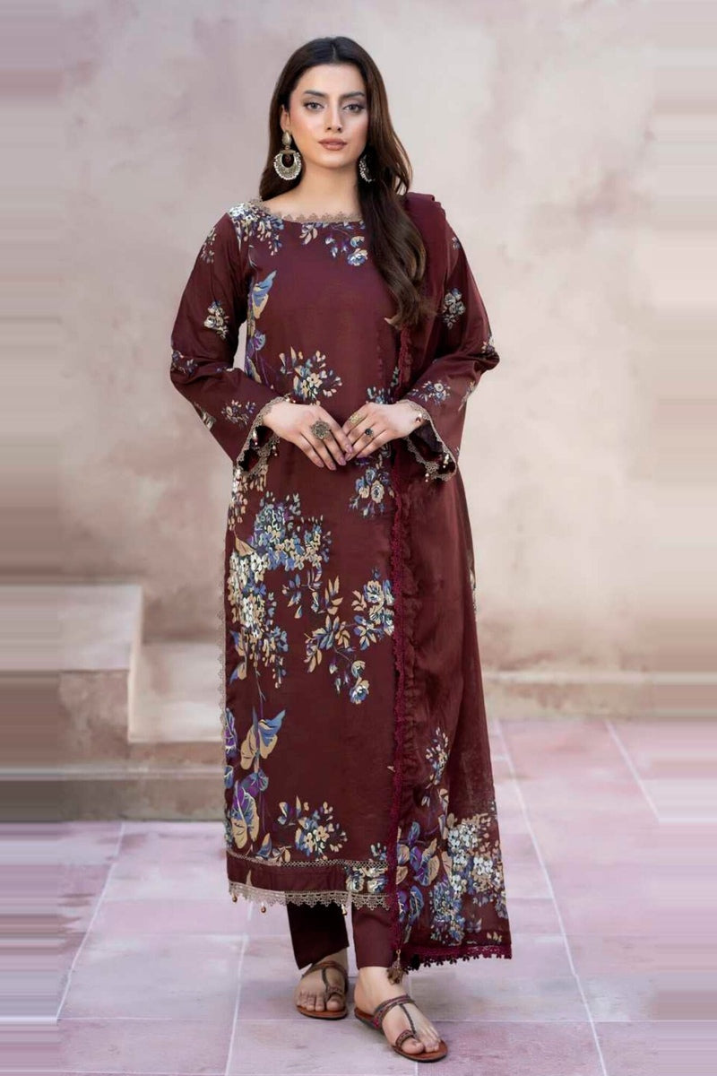 Al Zohaib Colors Print Lawn CDP-07 – Al Zohaib 3-piece unstitched suit