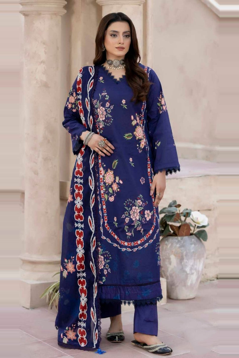 Al Zohaib Colors Print Lawn CDP-10 – Al Zohaib 3-piece unstitched suit