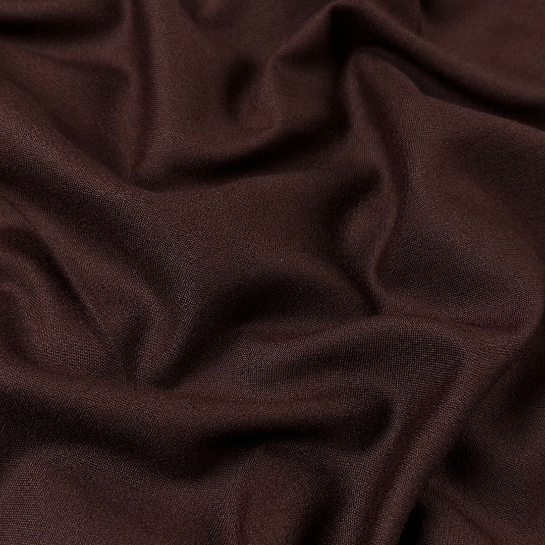 Alpine Velvet – Chocolate, plain velvet fabric by the meter