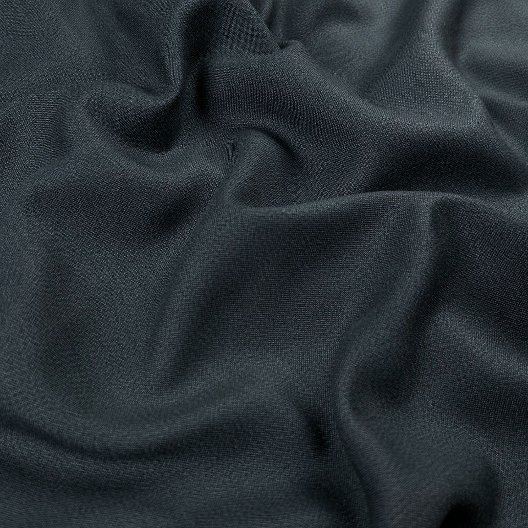Alpine Velvet – Steel Blue, plain velvet fabric by the meter