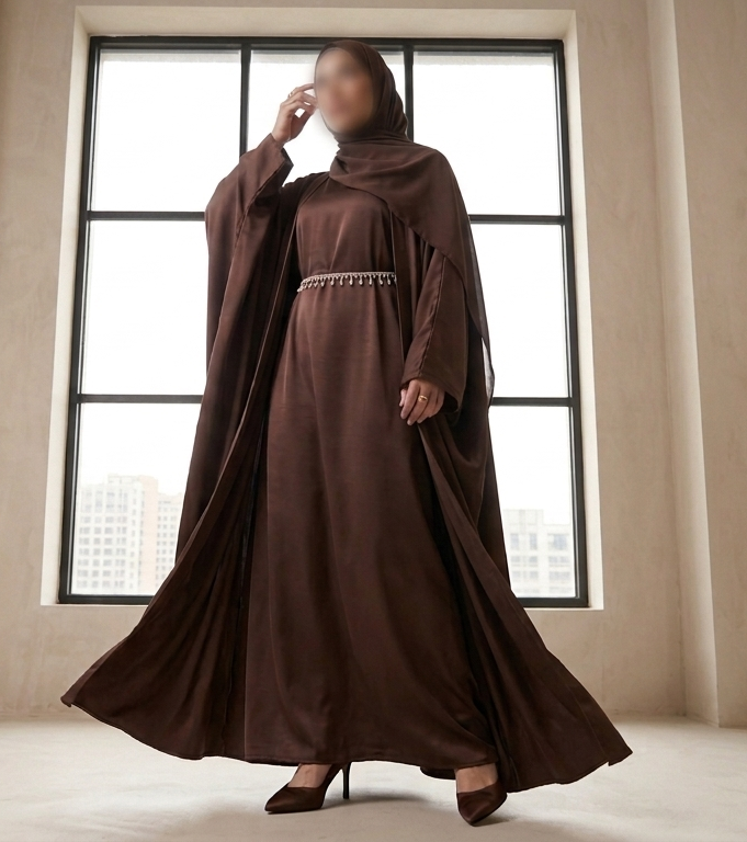 Amani Brown Abaya by Leema