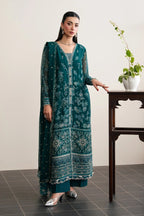 Xenia Kalani Formal D-02 (Azari) – Xenia 3-piece unstitched suit