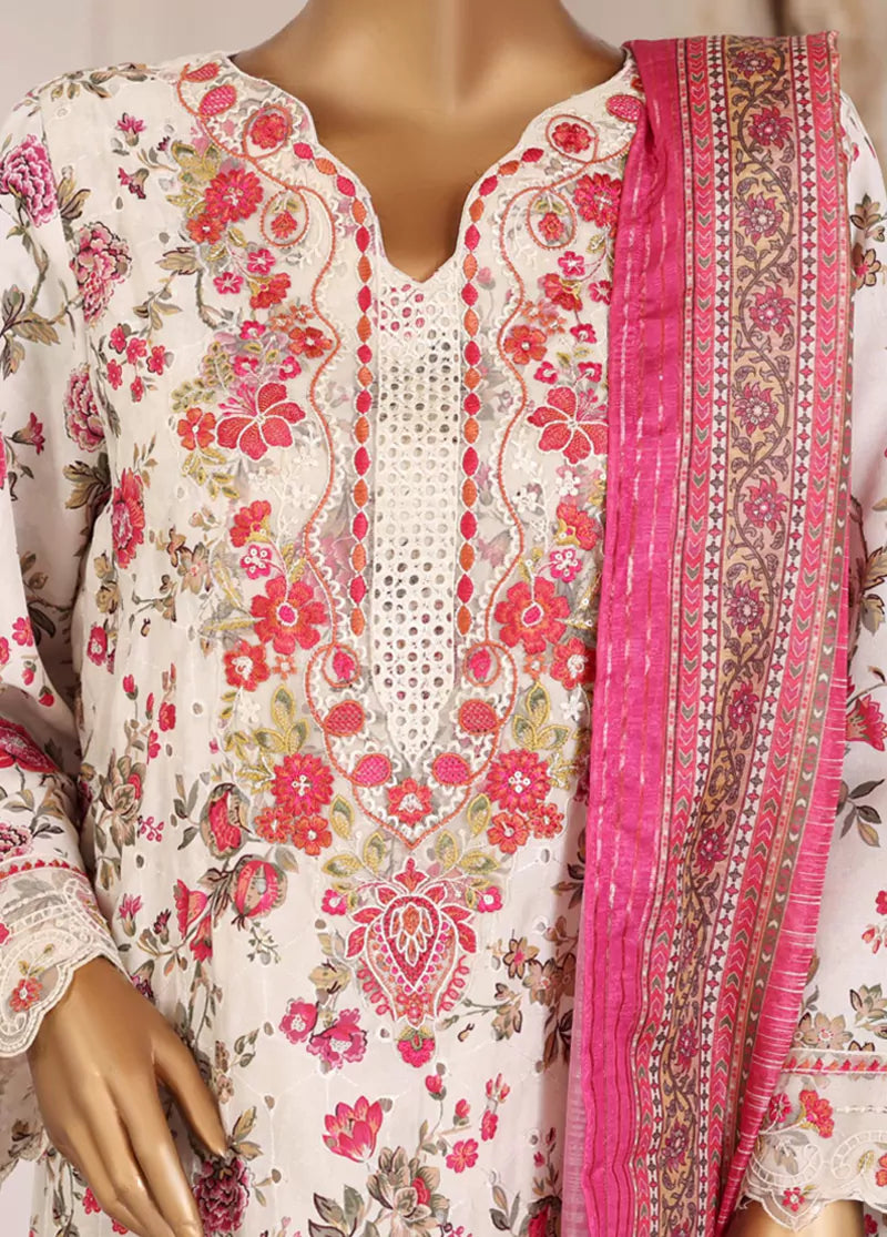 Chikankari Lawn 3-Piece Stitched Suit by Bin Saeed, photo 4