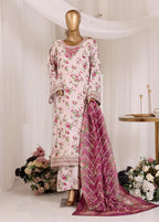 Chikankari Pastel Pink Lawn 3-Piece Luxury Pret Suit by Bin Saeed, photo 3