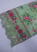 Chikankari Mint Green Viscose 3-Piece Stitched Suit by Bin Saeed, photo 4