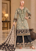 Embroidered Pista Green Viscose 3-Piece Stitched Suit by Bin Saeed