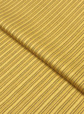 Black Stripe Lawn – Yellow (BSL-B25-0004), self-textured lawn fabric by the meter