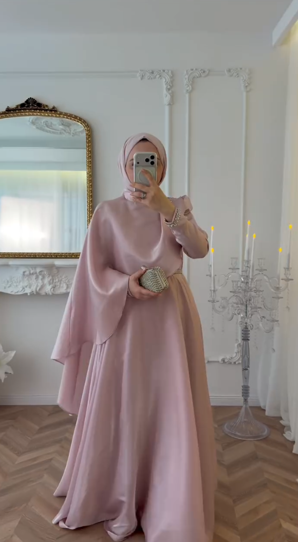 Blush Serenity Abaya by Leema, photo 2