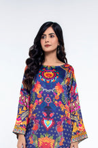 Printed Black Shamoz Silk Pret Shirt by The Fabric Store, photo 4